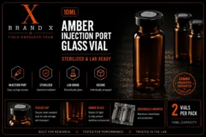 Empty Sterile Amber Vial